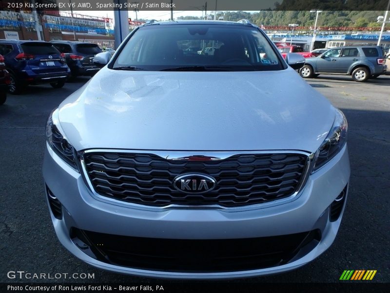 Sparkling Silver / Satin Black 2019 Kia Sorento EX V6 AWD