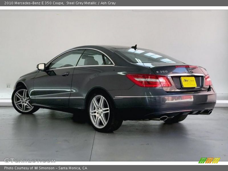 Steel Grey Metallic / Ash Gray 2010 Mercedes-Benz E 350 Coupe