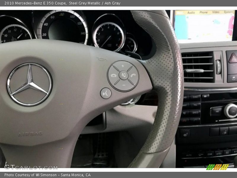 Steel Grey Metallic / Ash Gray 2010 Mercedes-Benz E 350 Coupe