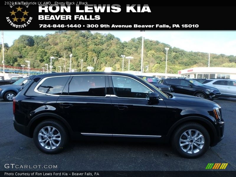 Ebony Black / Black 2020 Kia Telluride LX AWD