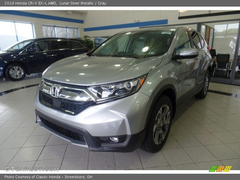 Lunar Silver Metallic / Gray 2019 Honda CR-V EX-L AWD