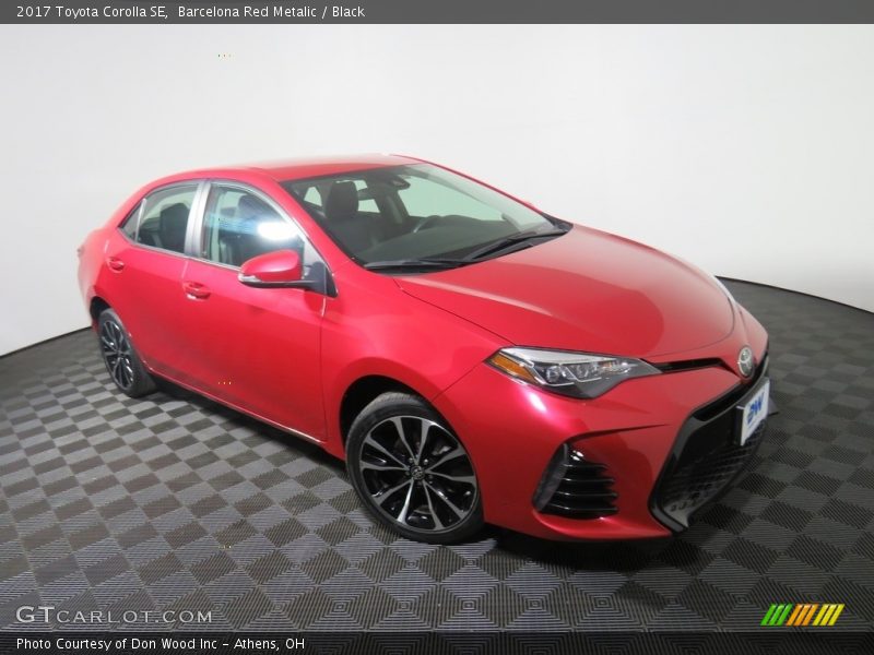 Barcelona Red Metalic / Black 2017 Toyota Corolla SE