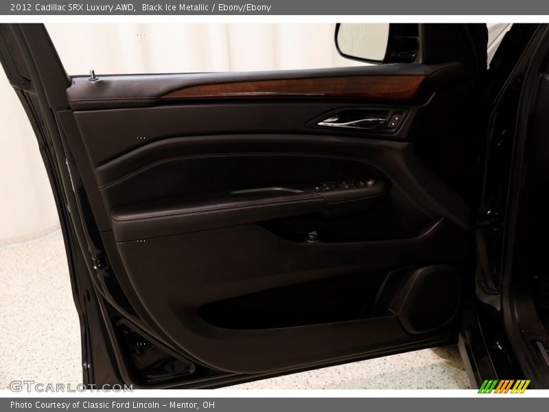 Black Ice Metallic / Ebony/Ebony 2012 Cadillac SRX Luxury AWD