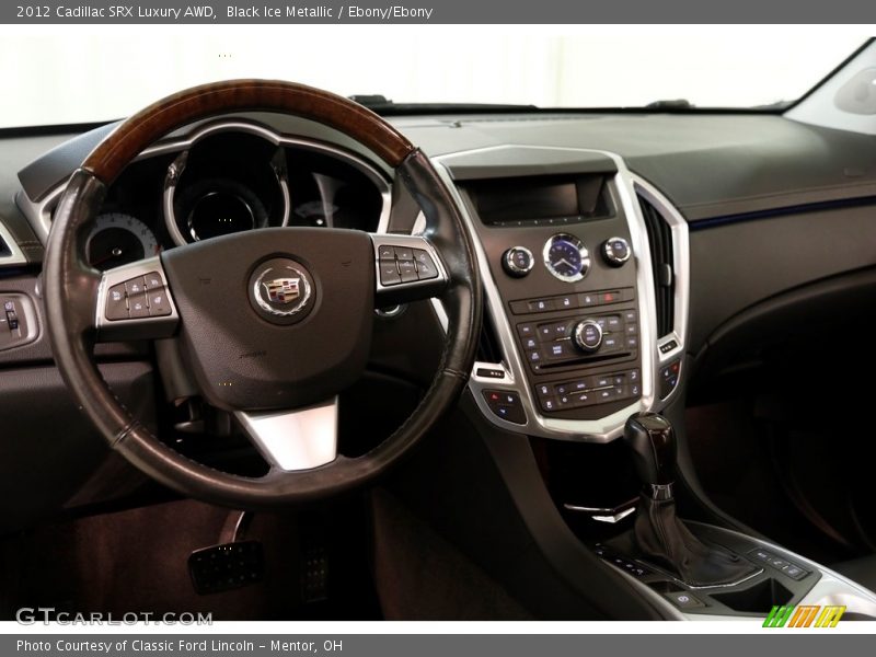 Black Ice Metallic / Ebony/Ebony 2012 Cadillac SRX Luxury AWD