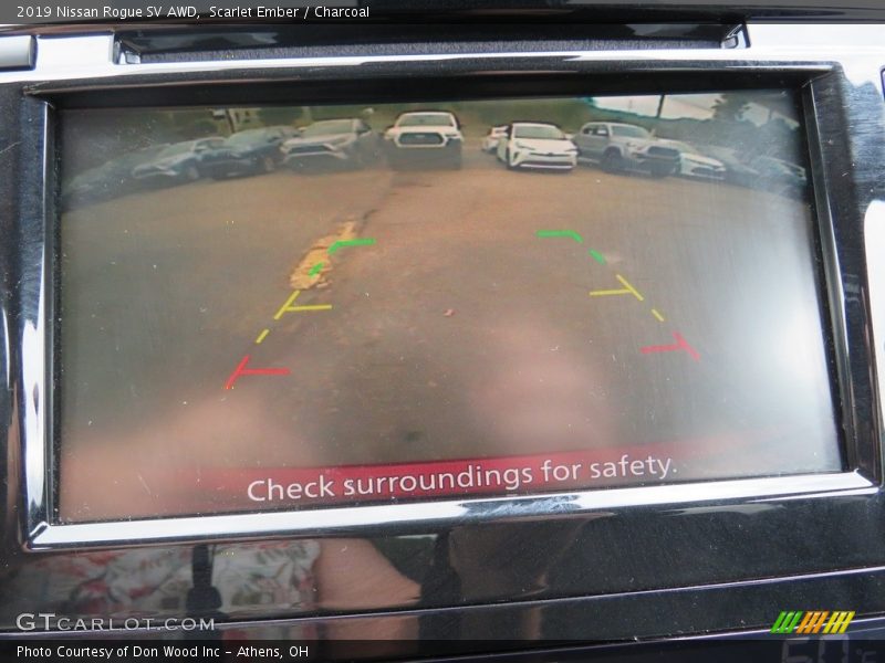 Scarlet Ember / Charcoal 2019 Nissan Rogue SV AWD
