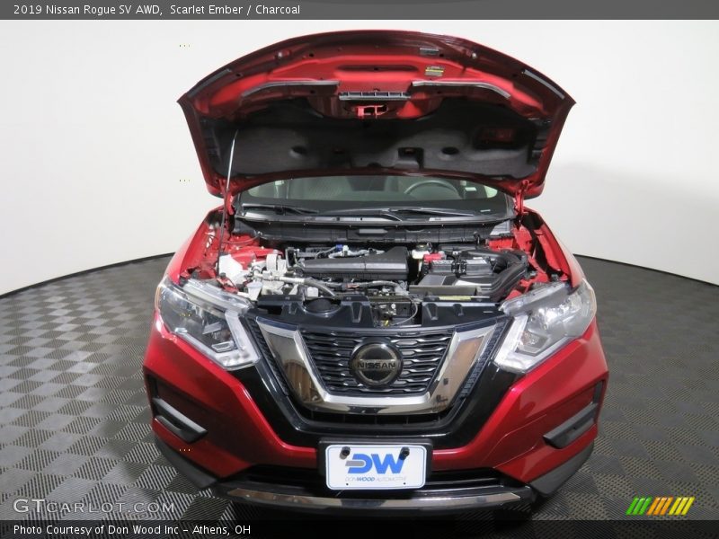 Scarlet Ember / Charcoal 2019 Nissan Rogue SV AWD