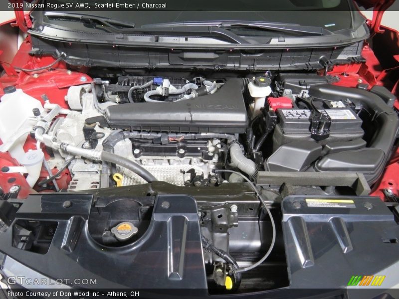 Scarlet Ember / Charcoal 2019 Nissan Rogue SV AWD