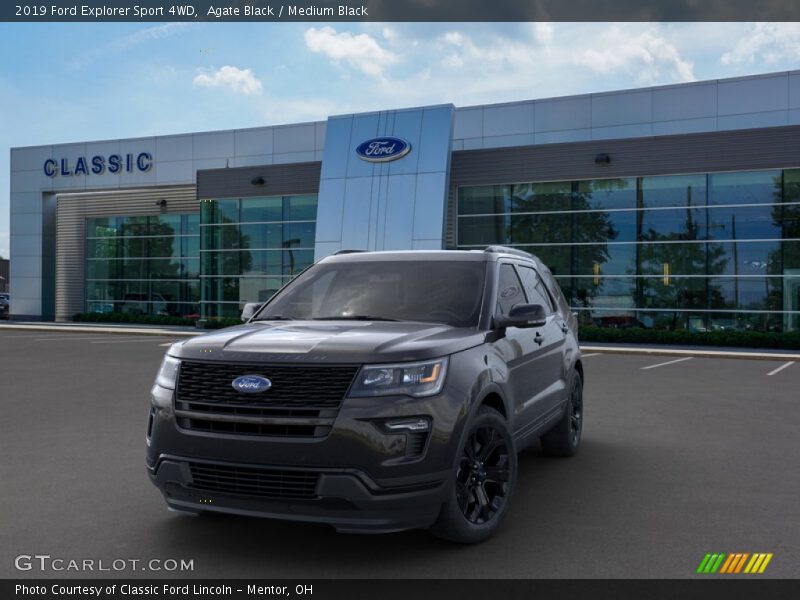 Agate Black / Medium Black 2019 Ford Explorer Sport 4WD