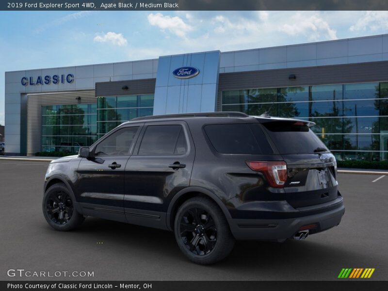 Agate Black / Medium Black 2019 Ford Explorer Sport 4WD