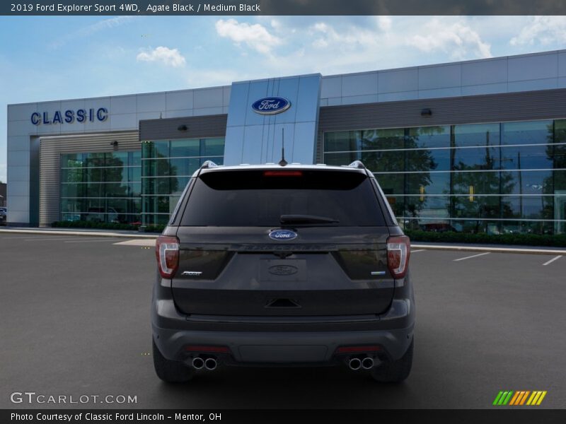 Agate Black / Medium Black 2019 Ford Explorer Sport 4WD