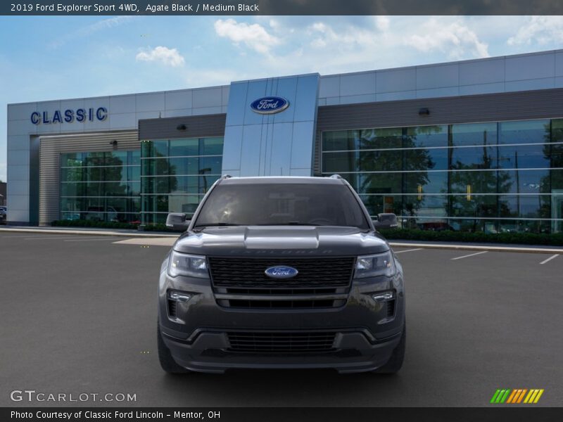 Agate Black / Medium Black 2019 Ford Explorer Sport 4WD