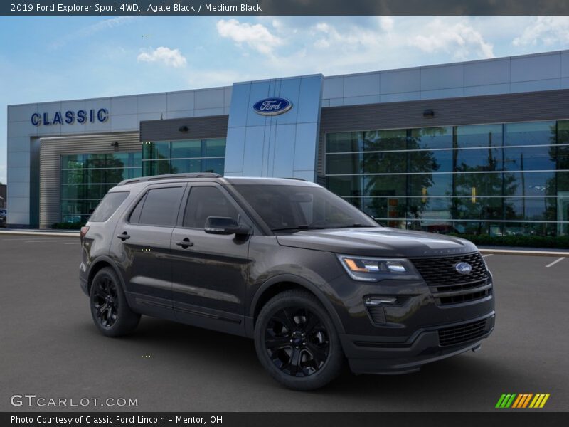 Agate Black / Medium Black 2019 Ford Explorer Sport 4WD