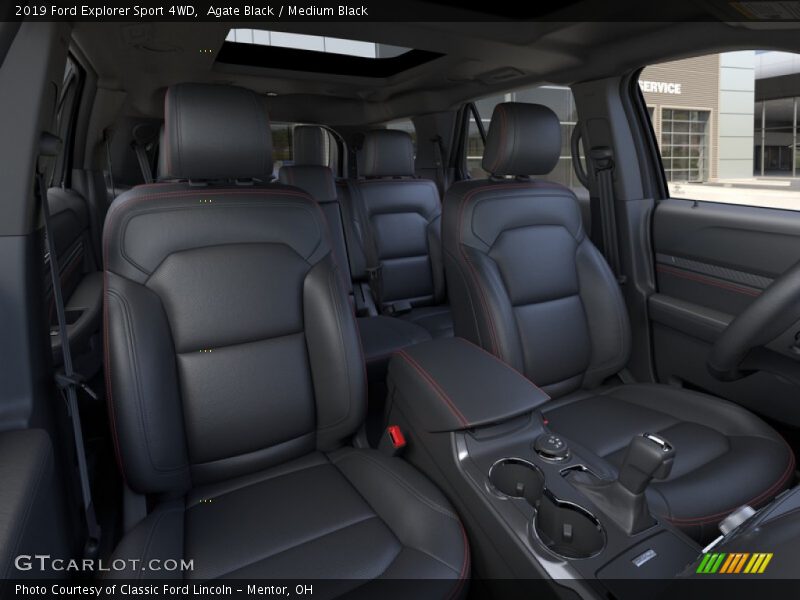 Agate Black / Medium Black 2019 Ford Explorer Sport 4WD