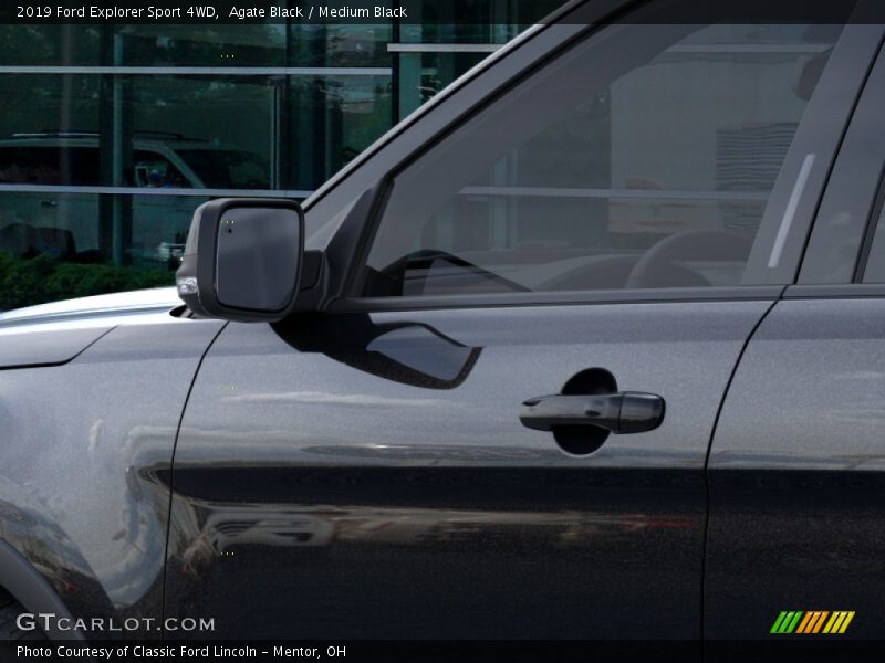 Agate Black / Medium Black 2019 Ford Explorer Sport 4WD