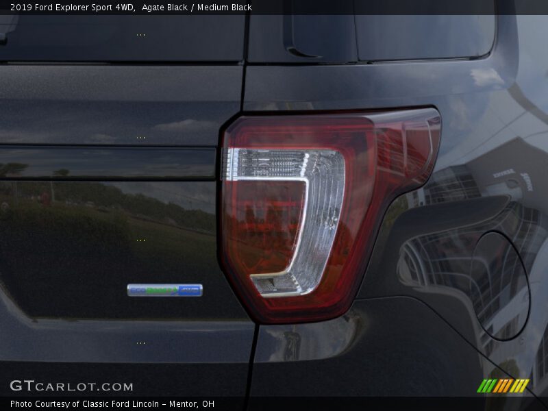 Agate Black / Medium Black 2019 Ford Explorer Sport 4WD