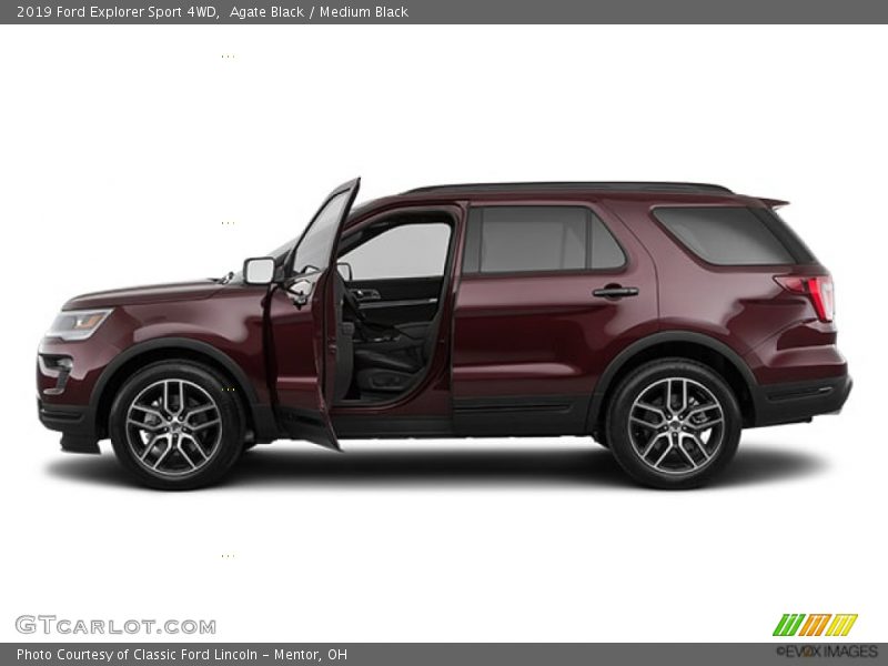 Agate Black / Medium Black 2019 Ford Explorer Sport 4WD