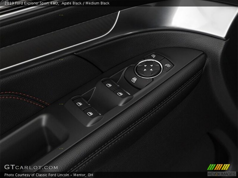 Agate Black / Medium Black 2019 Ford Explorer Sport 4WD
