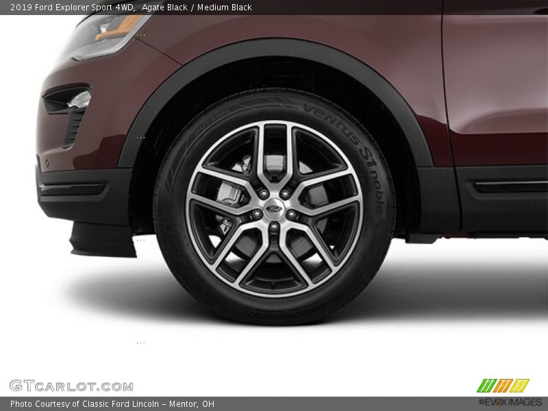 Agate Black / Medium Black 2019 Ford Explorer Sport 4WD