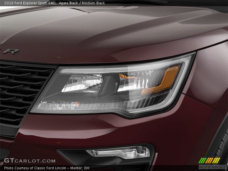 Agate Black / Medium Black 2019 Ford Explorer Sport 4WD