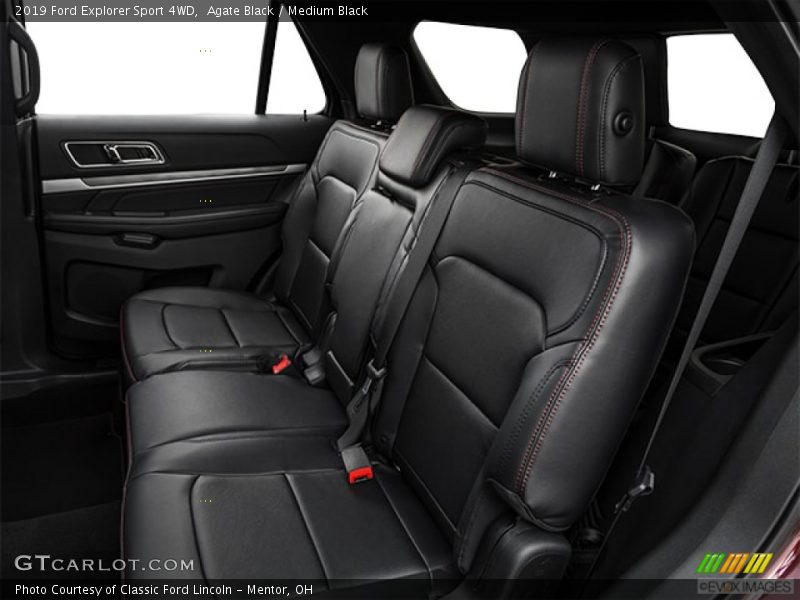 Agate Black / Medium Black 2019 Ford Explorer Sport 4WD