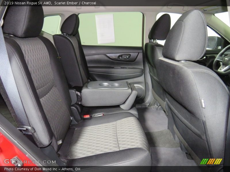 Scarlet Ember / Charcoal 2019 Nissan Rogue SV AWD