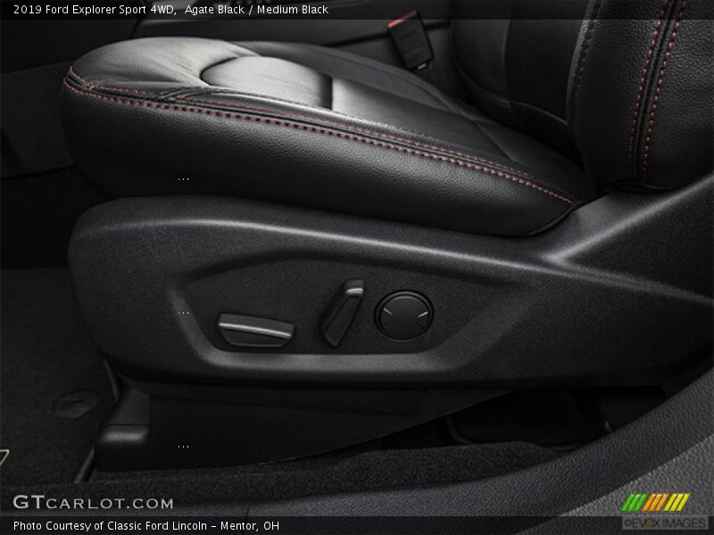 Agate Black / Medium Black 2019 Ford Explorer Sport 4WD