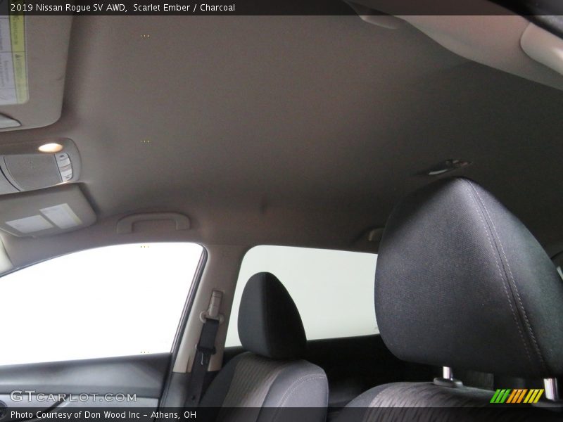 Scarlet Ember / Charcoal 2019 Nissan Rogue SV AWD