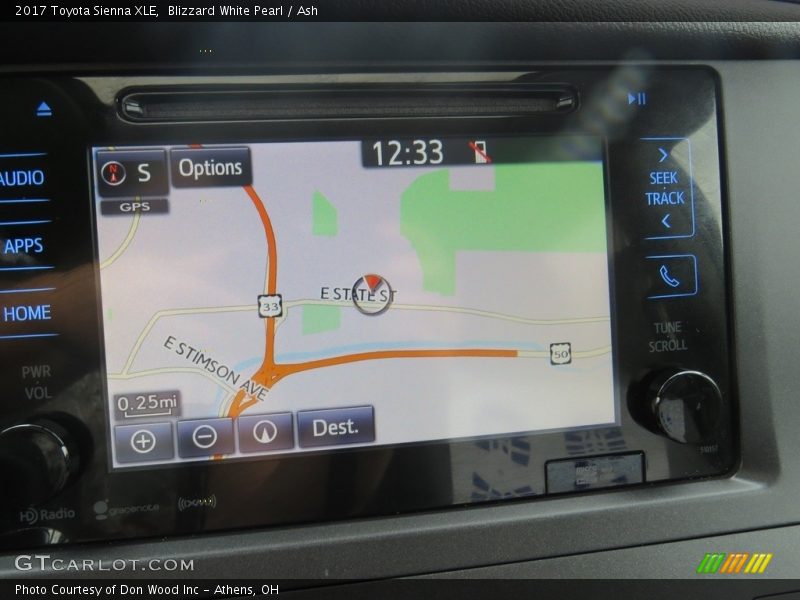 Blizzard White Pearl / Ash 2017 Toyota Sienna XLE