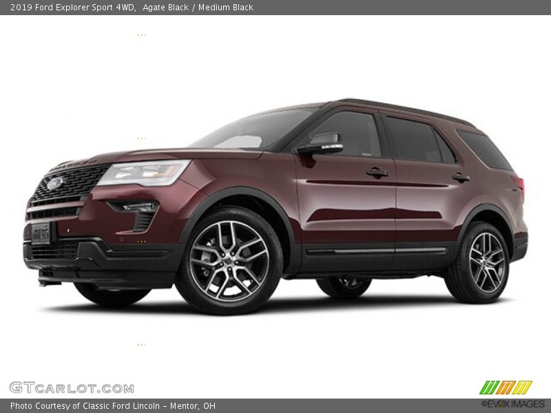 Agate Black / Medium Black 2019 Ford Explorer Sport 4WD
