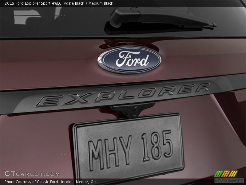 Agate Black / Medium Black 2019 Ford Explorer Sport 4WD