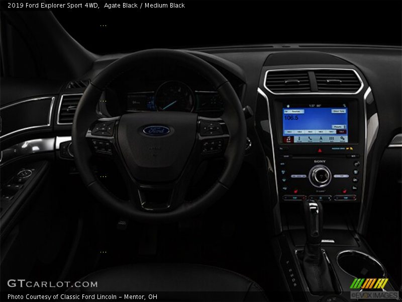 Agate Black / Medium Black 2019 Ford Explorer Sport 4WD