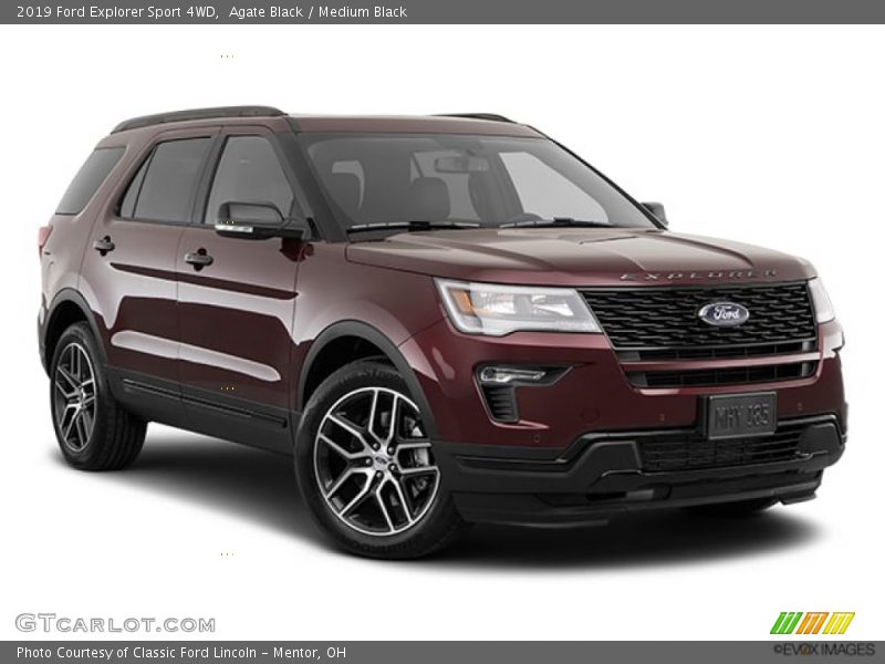 Agate Black / Medium Black 2019 Ford Explorer Sport 4WD