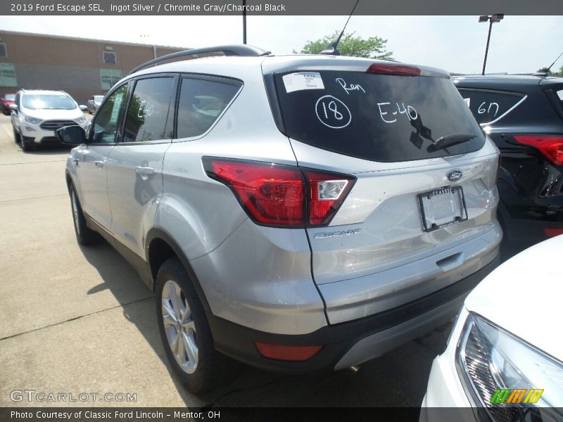 Ingot Silver / Chromite Gray/Charcoal Black 2019 Ford Escape SEL