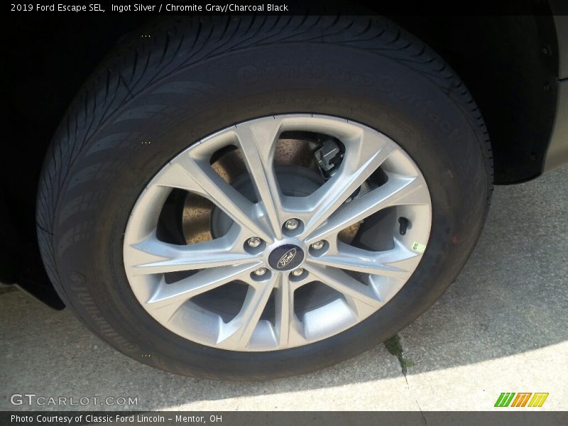 Ingot Silver / Chromite Gray/Charcoal Black 2019 Ford Escape SEL