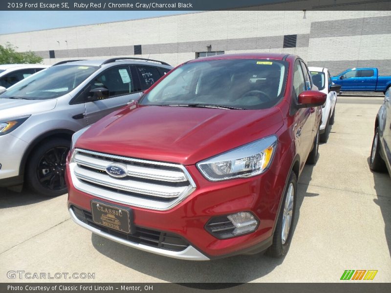 Ruby Red / Chromite Gray/Charcoal Black 2019 Ford Escape SE