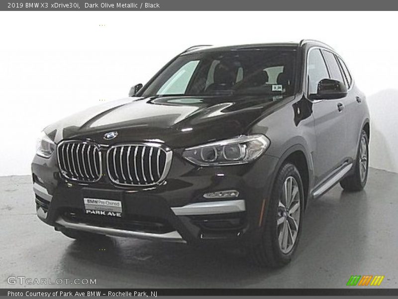 Dark Olive Metallic / Black 2019 BMW X3 xDrive30i