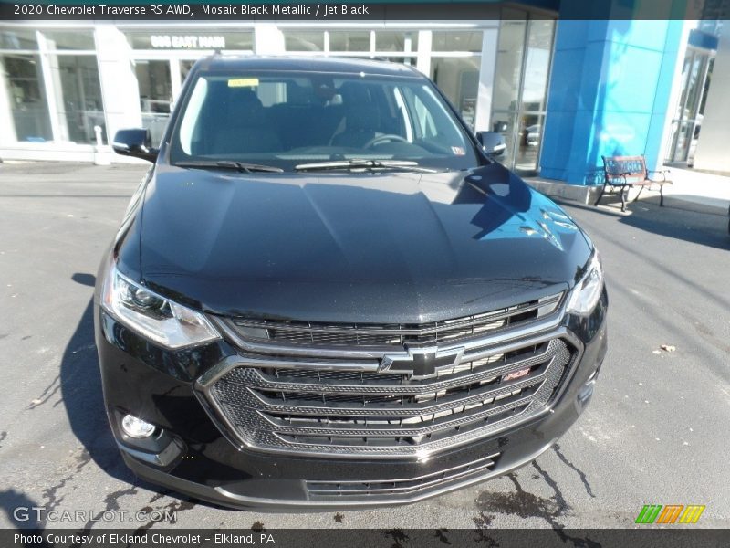 Mosaic Black Metallic / Jet Black 2020 Chevrolet Traverse RS AWD