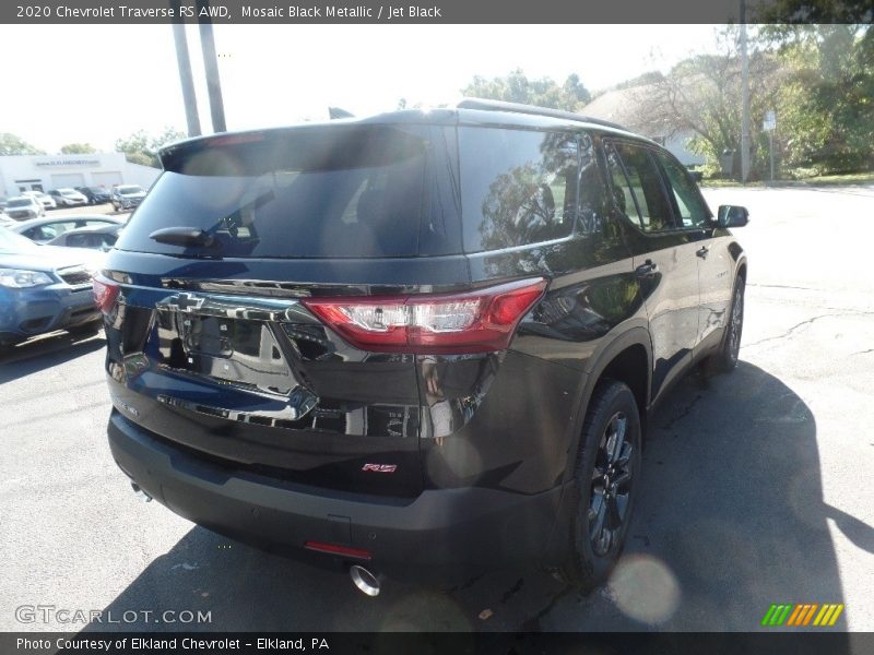 Mosaic Black Metallic / Jet Black 2020 Chevrolet Traverse RS AWD