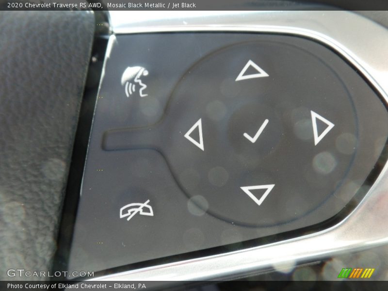 Mosaic Black Metallic / Jet Black 2020 Chevrolet Traverse RS AWD