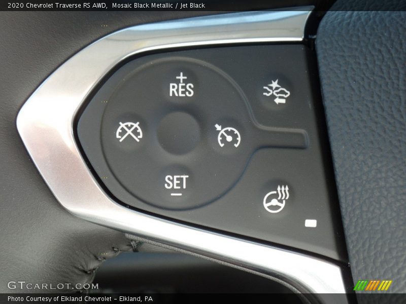 Mosaic Black Metallic / Jet Black 2020 Chevrolet Traverse RS AWD