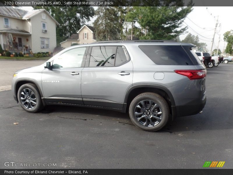 Satin Steel Metallic / Jet Black 2020 Chevrolet Traverse RS AWD