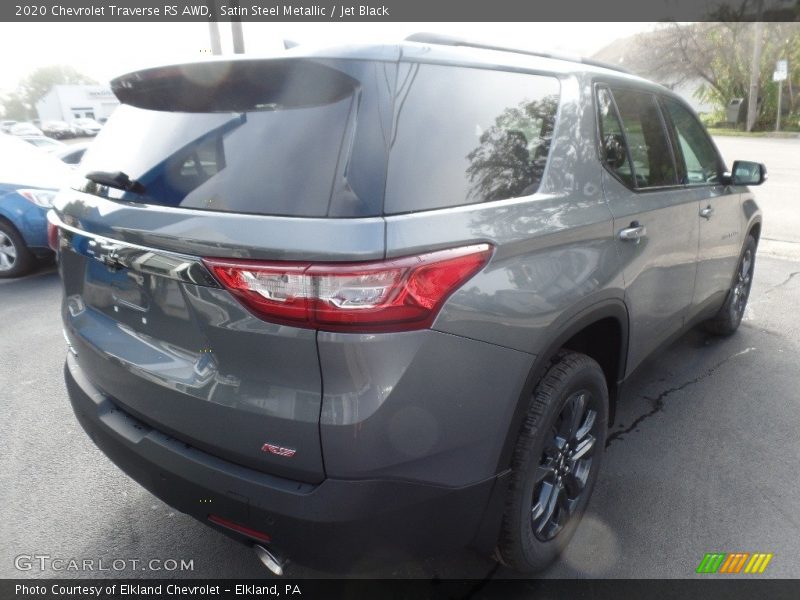 Satin Steel Metallic / Jet Black 2020 Chevrolet Traverse RS AWD