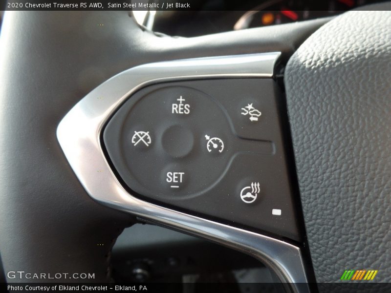 Satin Steel Metallic / Jet Black 2020 Chevrolet Traverse RS AWD