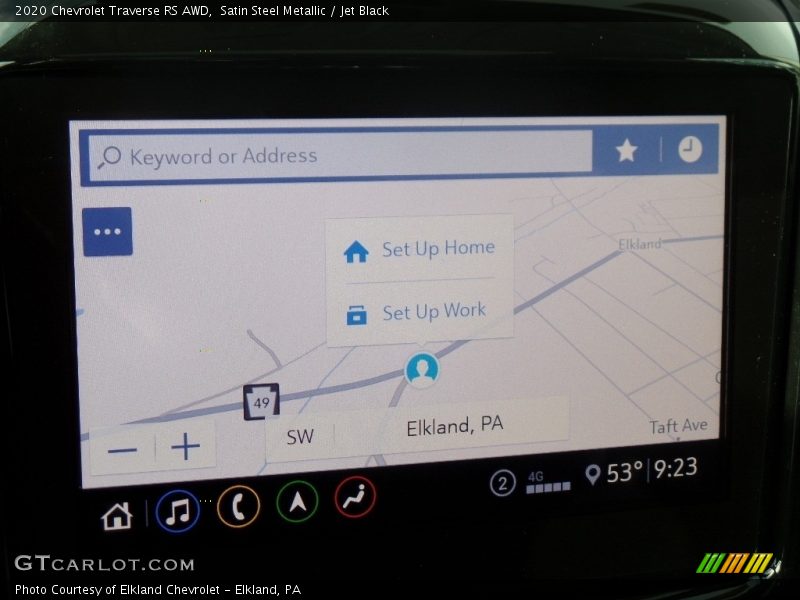 Satin Steel Metallic / Jet Black 2020 Chevrolet Traverse RS AWD