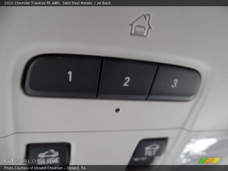 Satin Steel Metallic / Jet Black 2020 Chevrolet Traverse RS AWD