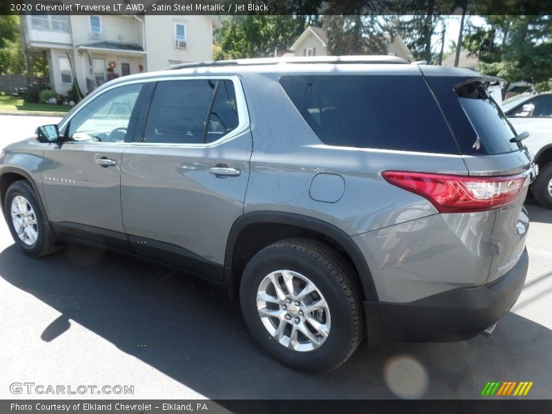 Satin Steel Metallic / Jet Black 2020 Chevrolet Traverse LT AWD