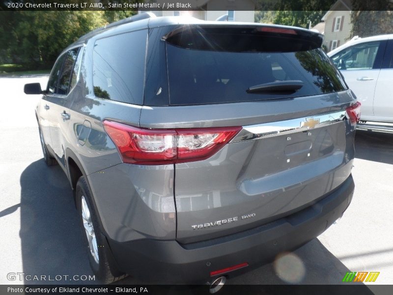 Satin Steel Metallic / Jet Black 2020 Chevrolet Traverse LT AWD