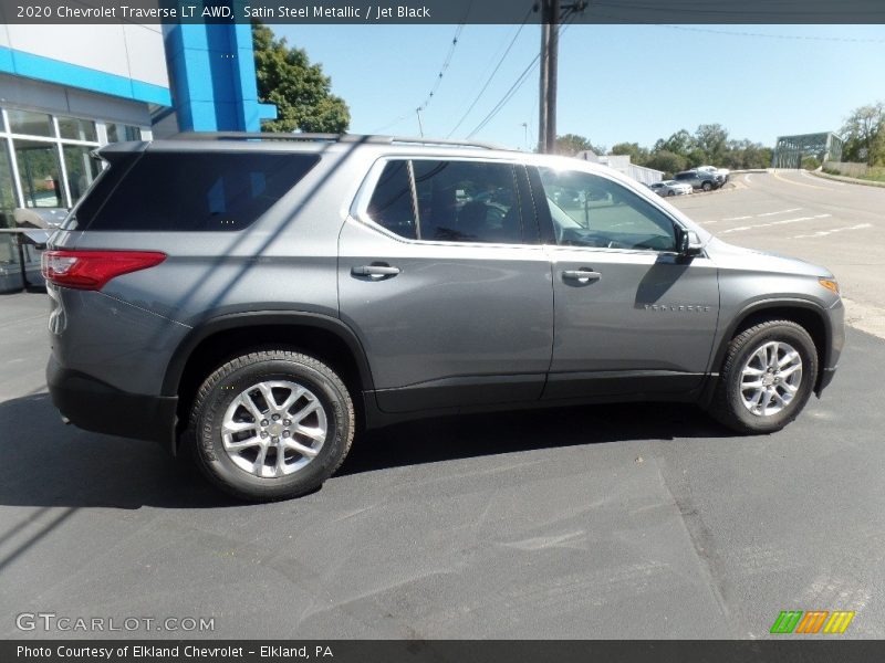 Satin Steel Metallic / Jet Black 2020 Chevrolet Traverse LT AWD