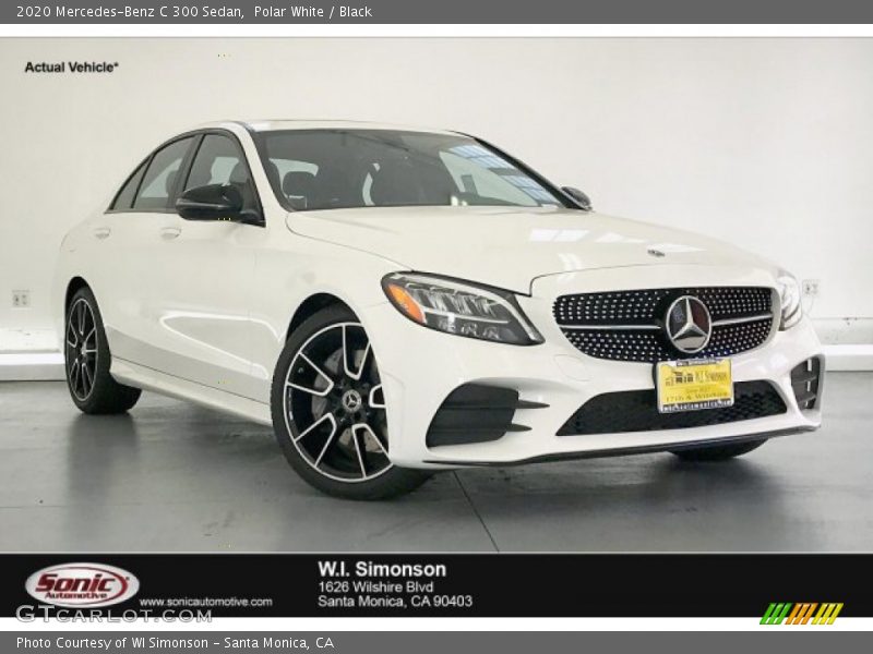 Polar White / Black 2020 Mercedes-Benz C 300 Sedan