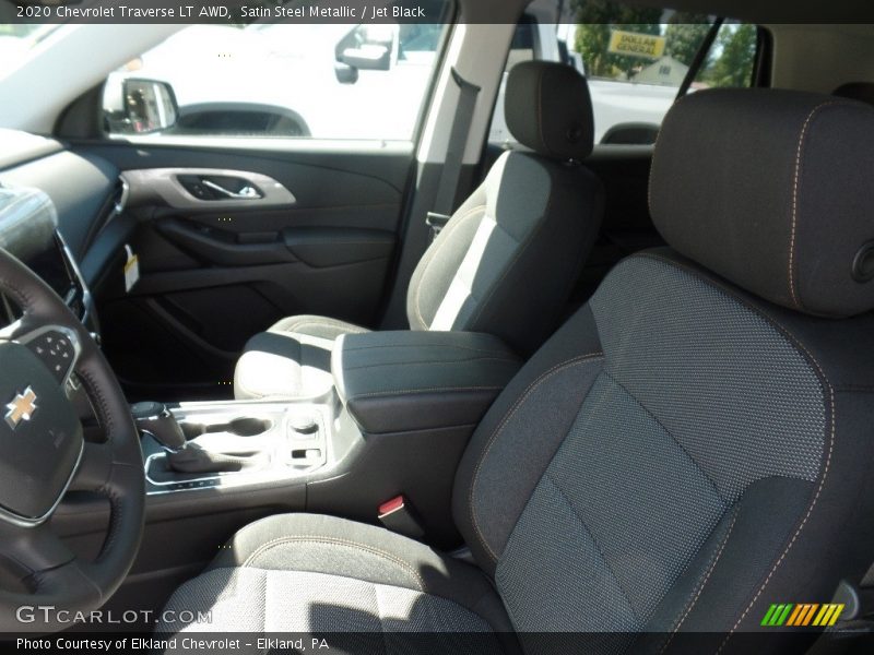 Satin Steel Metallic / Jet Black 2020 Chevrolet Traverse LT AWD